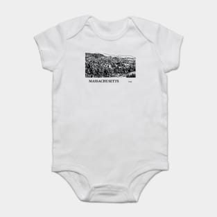 Massachusetts USA Baby Bodysuit